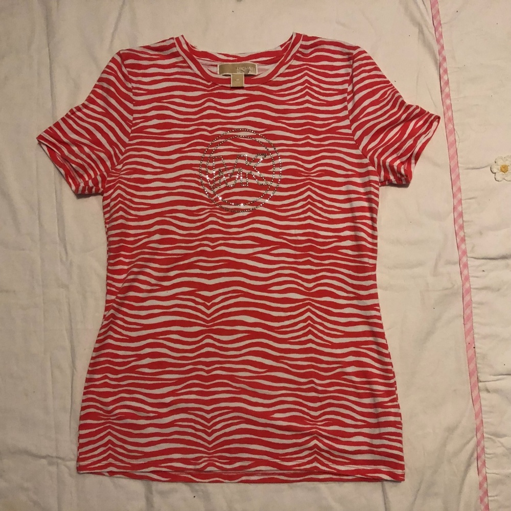 Michael Kors | Womens Orange/Wht Tiger Print